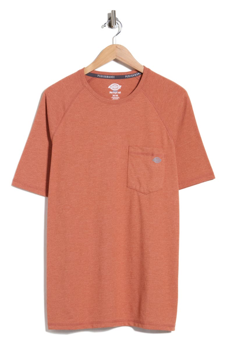 Performance Temp IQ Pocket T-Shirt, Main, color, MEDIUM RED