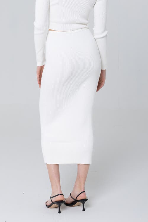 Lo+jayne The Luxe Knit Midi Skirt