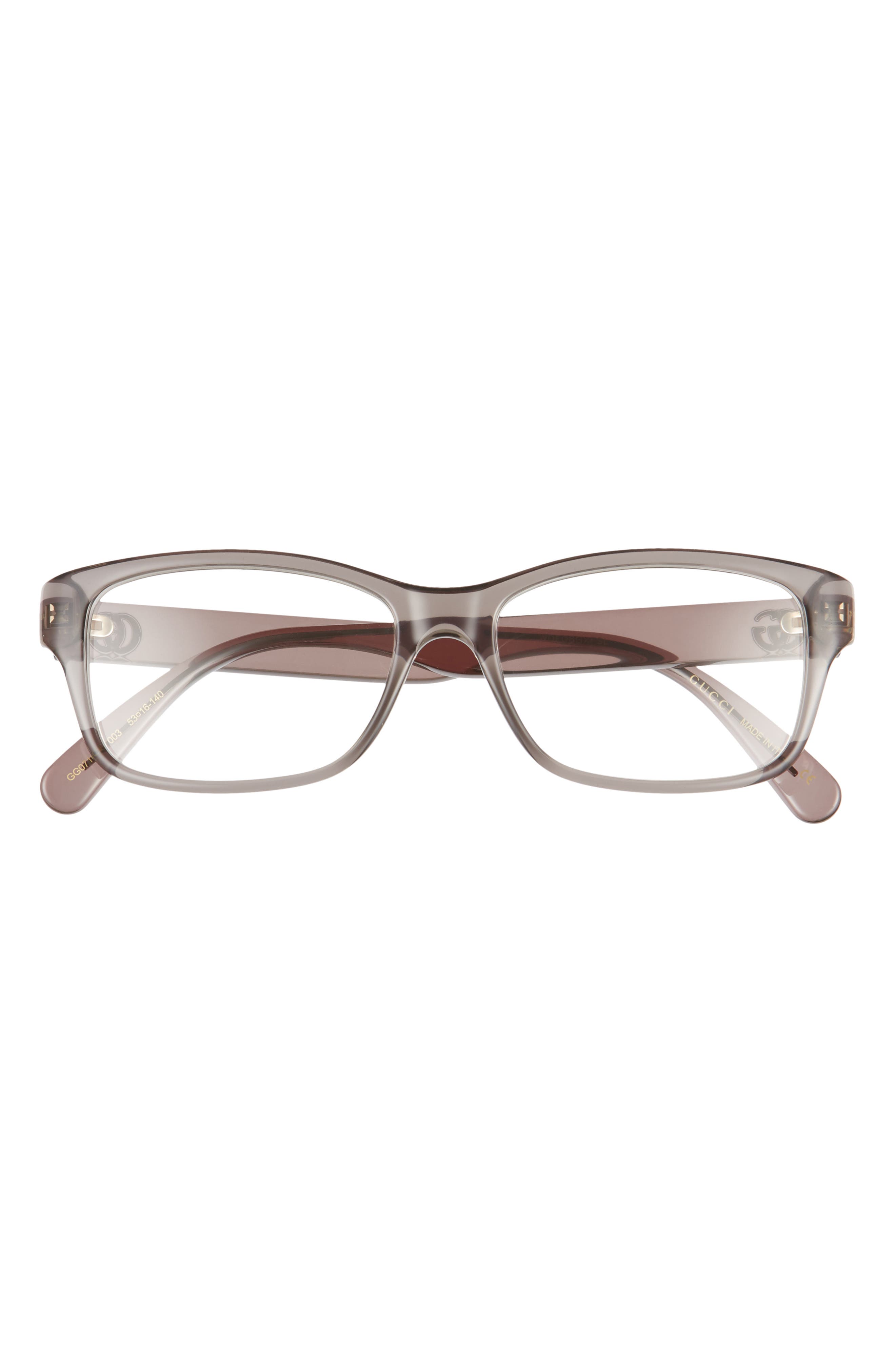 Gucci 53mm Rectangular Optical Glasses