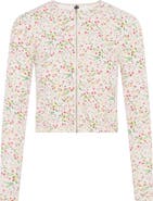 Riff Floral Zipper Long Sleeve Top