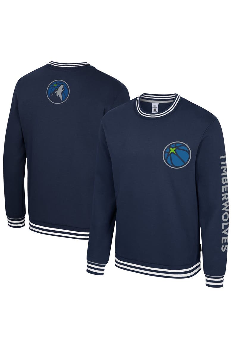 Unisex Stadium Essentials Navy Minnesota Timberwolves Half-Time 2 Pullover Sweatshirt, Alternate, color, Navy