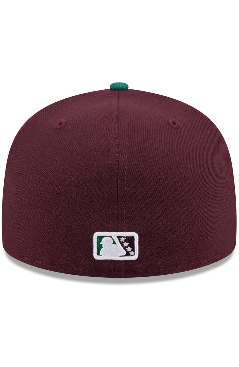 New Era Men's New Era  Maroon Hudson Valley Renegades Theme Nights 59FIFTY Fitted Hat, Alternate, color, Maroon