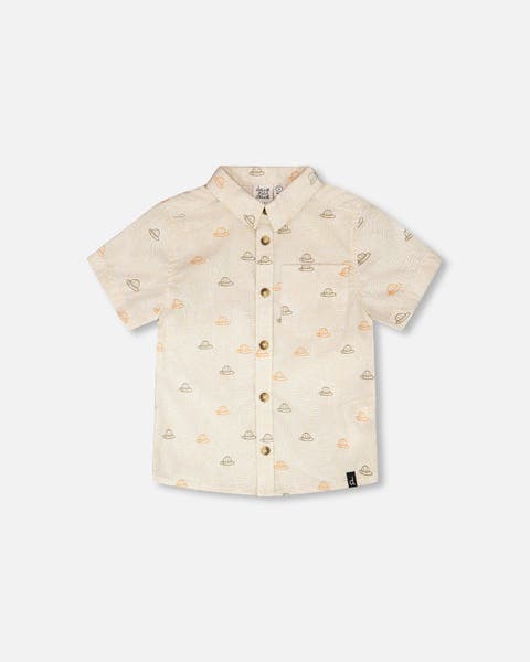 Short Sleeve Safari Poplin Shirt (Toddler, Little Kid & Big Kid)