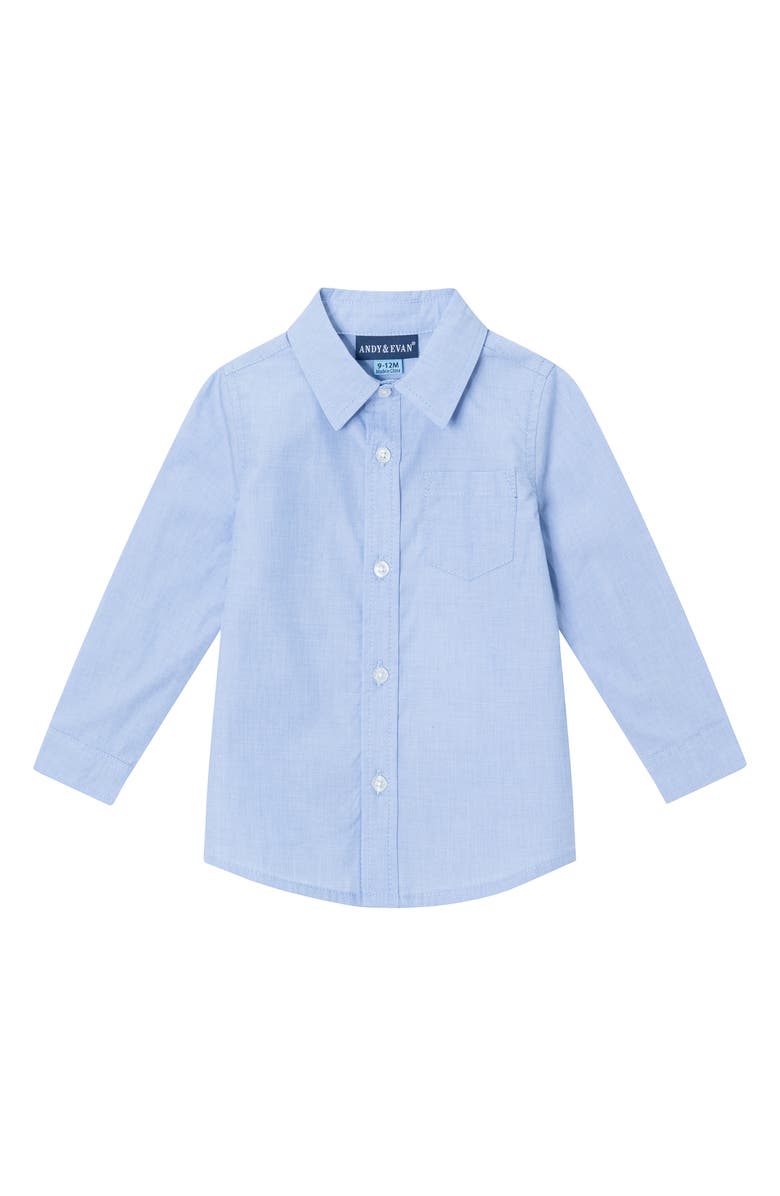 Andy & Evan Long Sleeve Button-Up Shirt, Shawl Collar Cardigan & Pants, Alternate, color,