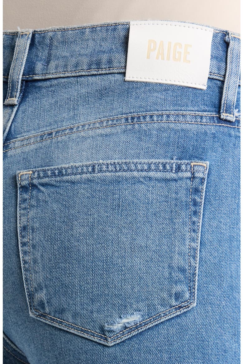 Leena High Waist Raw Hem Wide Leg Jeans, Alternate, color, VOLAR DISTRESSED