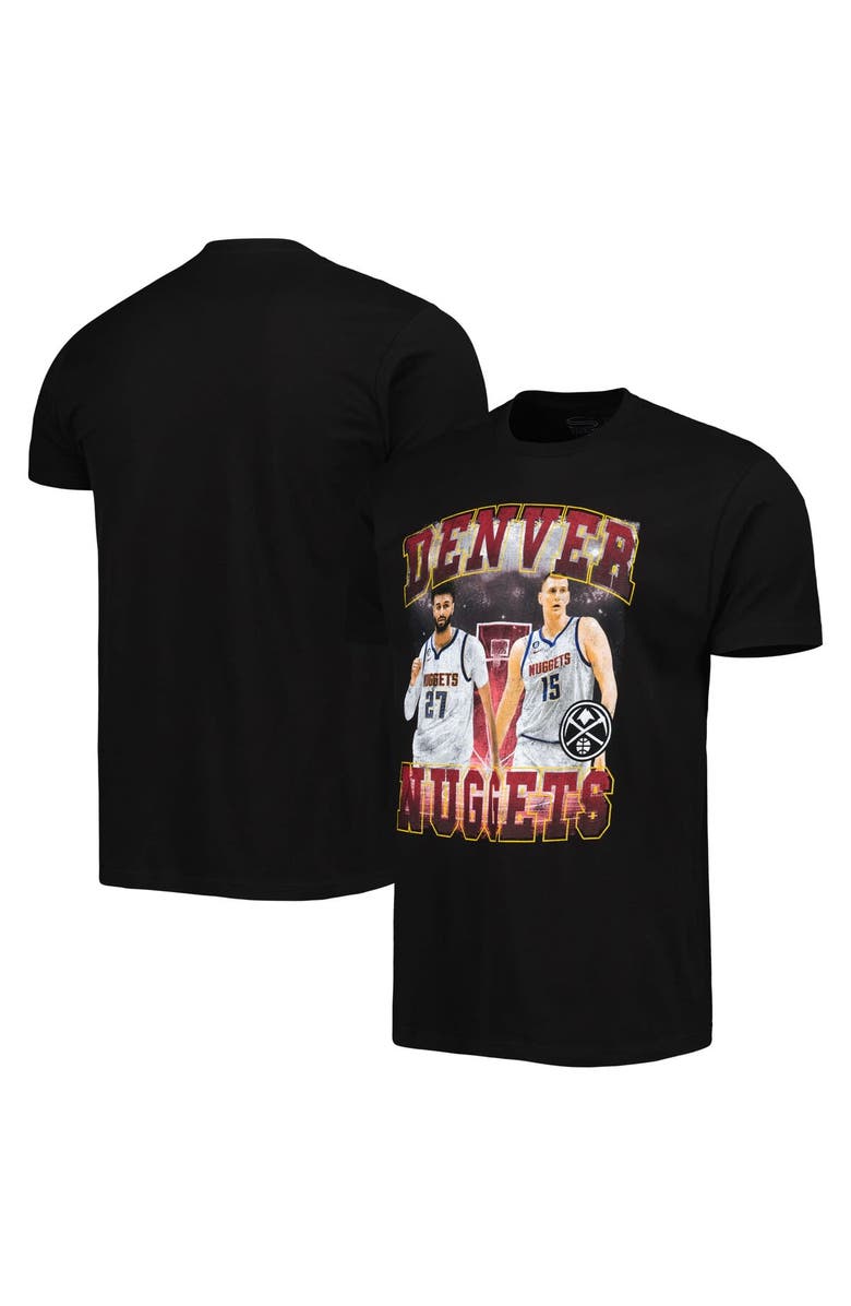 Stadium Essentials Unisex Stadium Essentials Nikola Jokic & Jamal Murray Black Denver Nuggets Player Duo T-Shirt, Main, color, Black