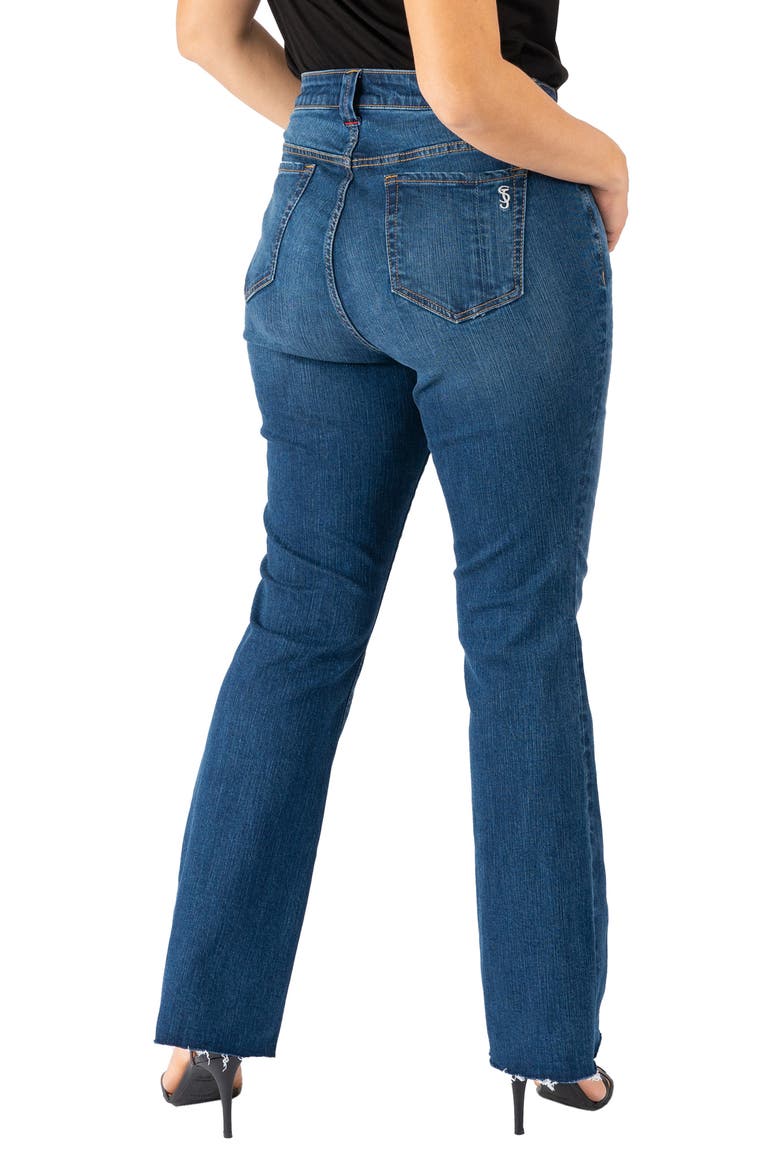 High Waist Bootcut Jeans, Alternate, color, AUBREE