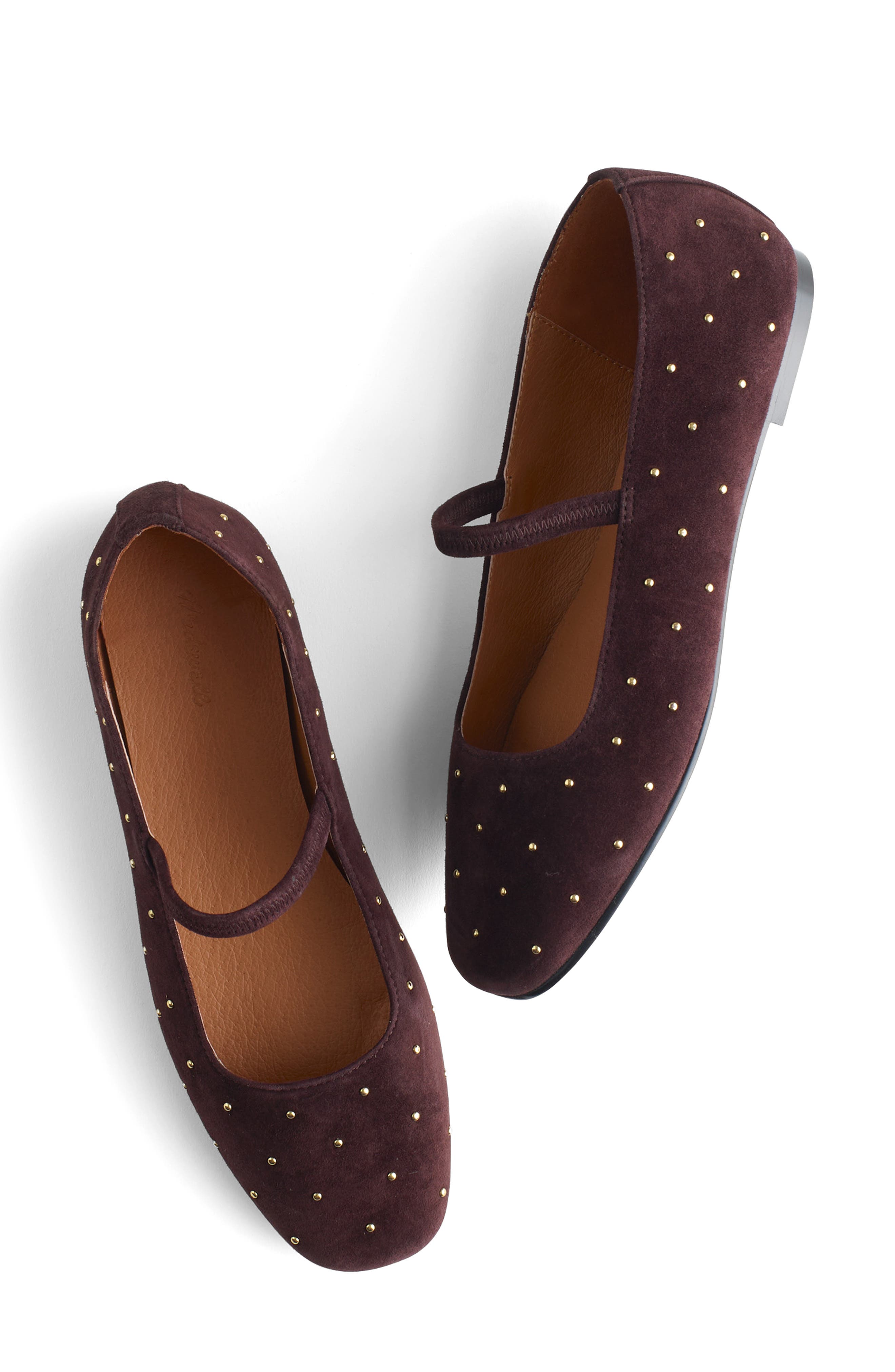 Madewell The Greta Ballet Flat, Alternate, color, Chocolate Raisin