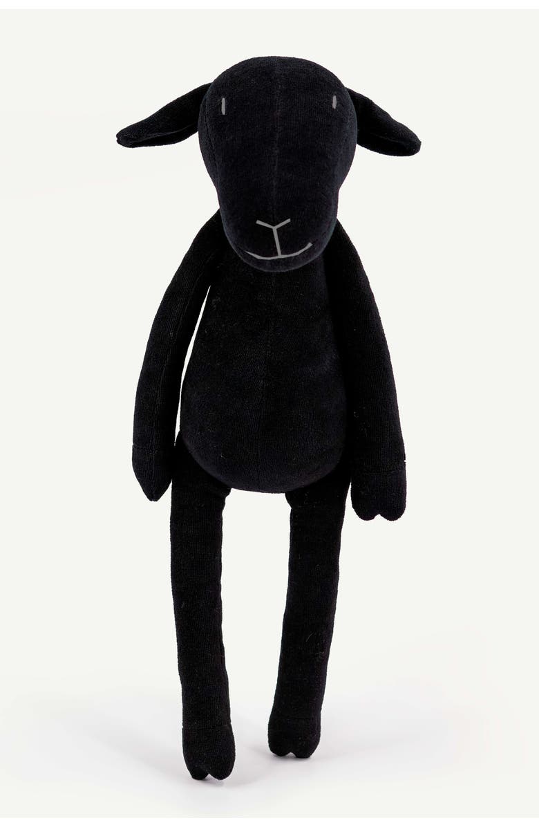 ADADA Maia the Sheep stuffed animal with pullover and jeans, Main, color, Charcoal