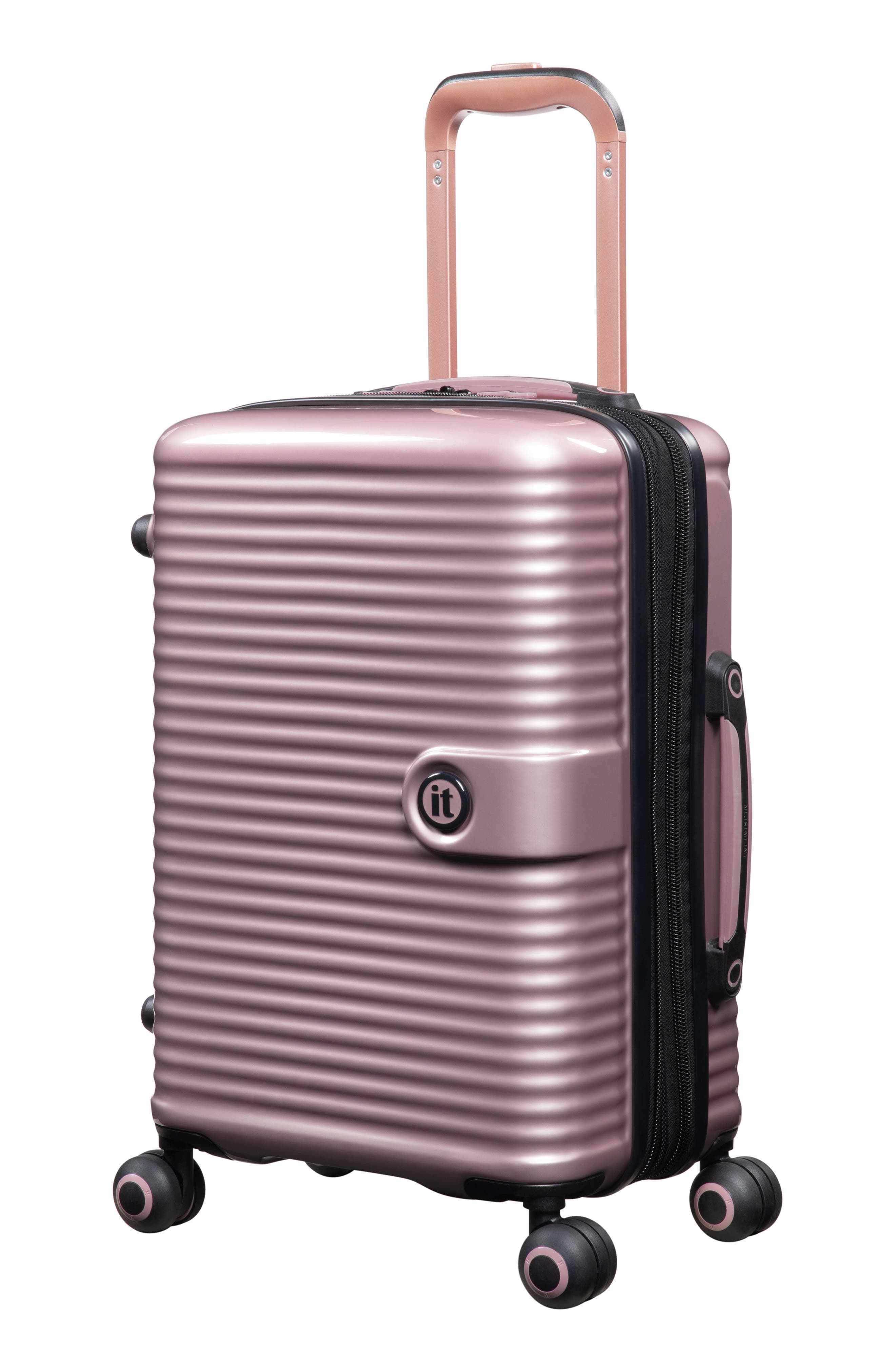 IT LUGGAGE Helixian 21-Inch Hardside Carry-On Luggage, Main, color, Metallic Rose Gold