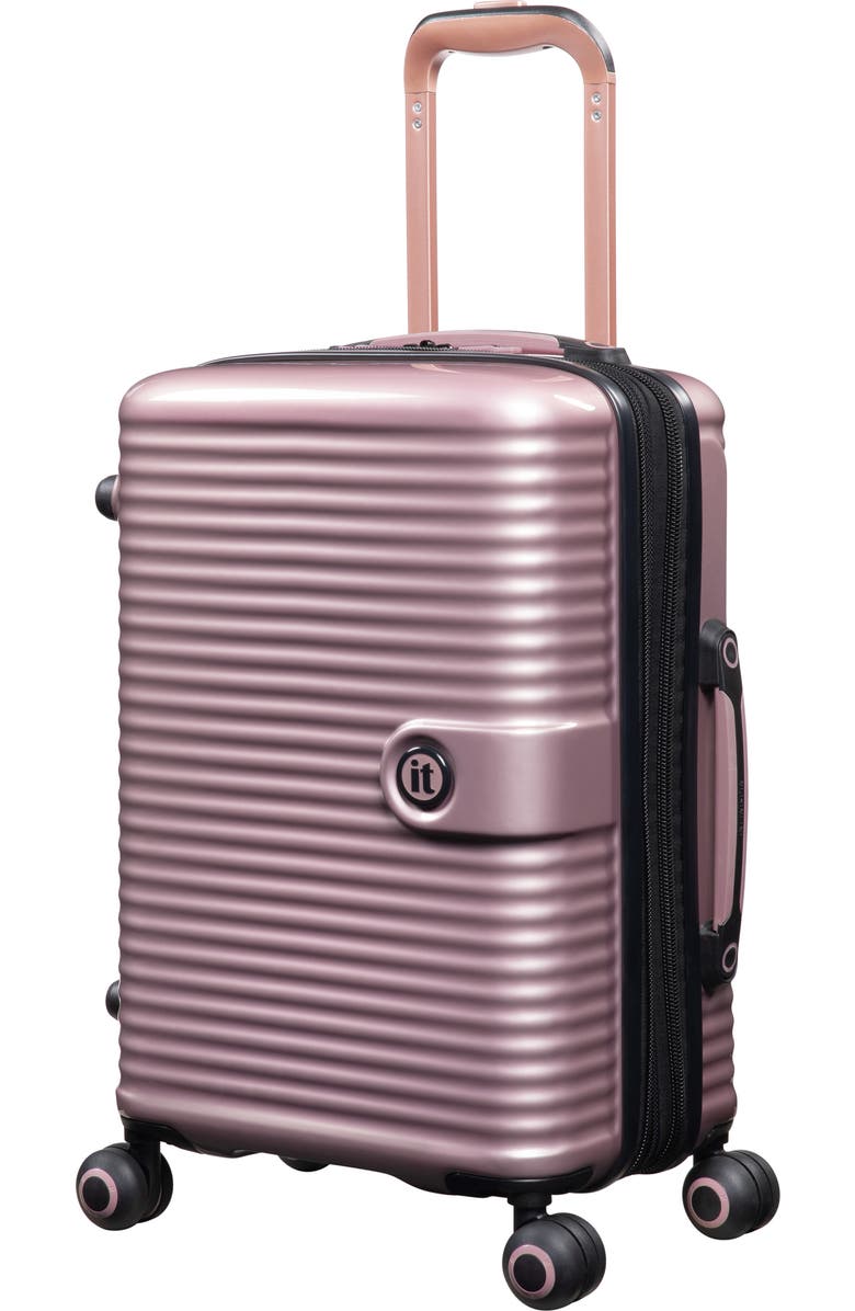 IT LUGGAGE Helixian 21-Inch Hardside Carry-On Luggage, Main, color, Metallic Rose Gold