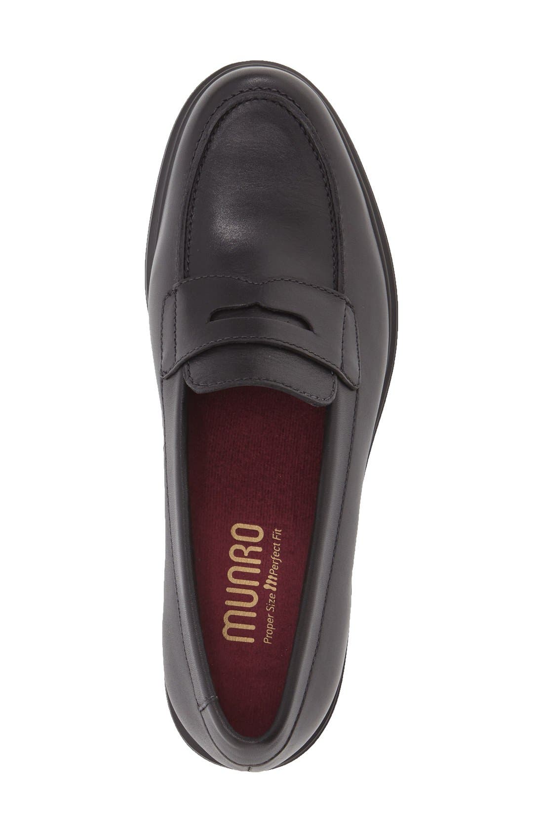 Munro 'Jordi' Leather Loafer, Alternate, color, 