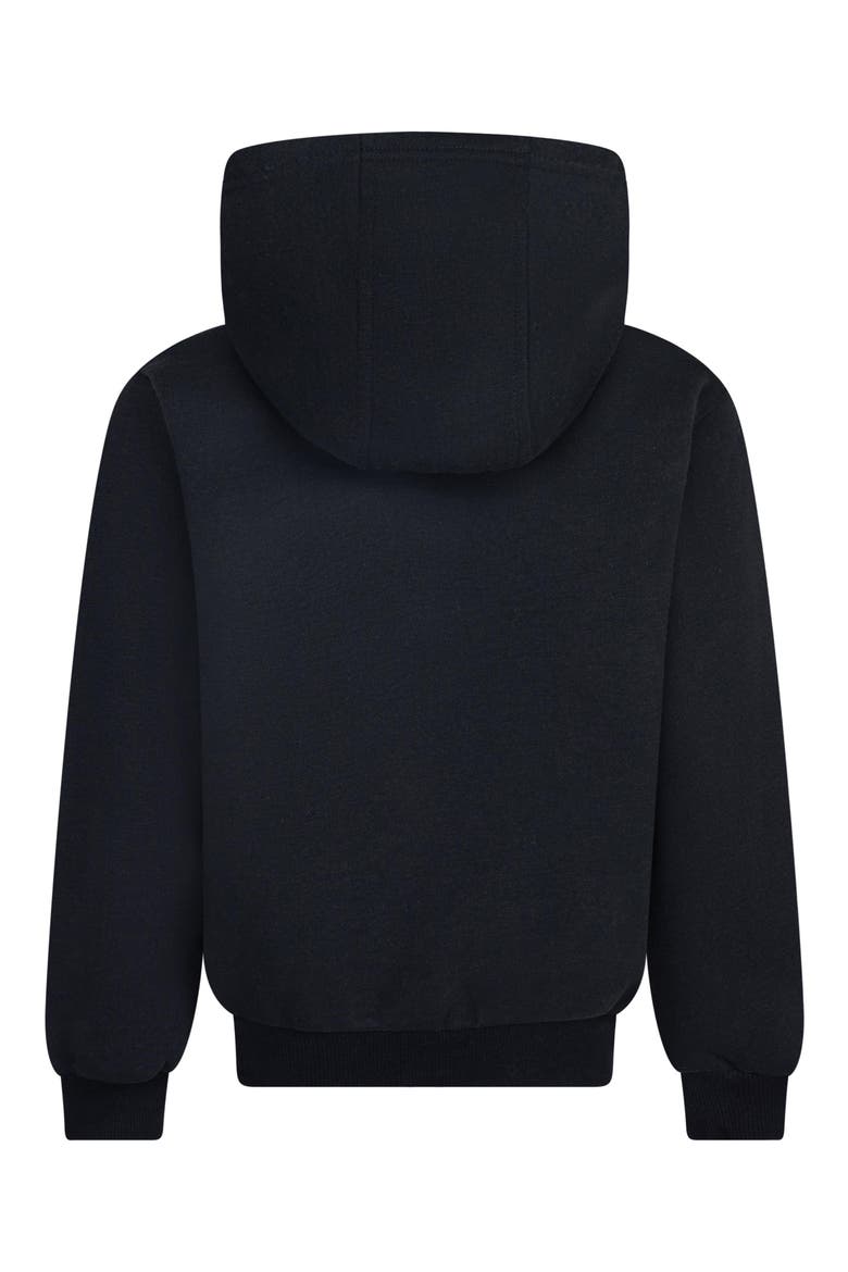 Kids' Sportswear Club Fleece Hoodie, Alternate, color, BLACK/ METALLIC GOLD