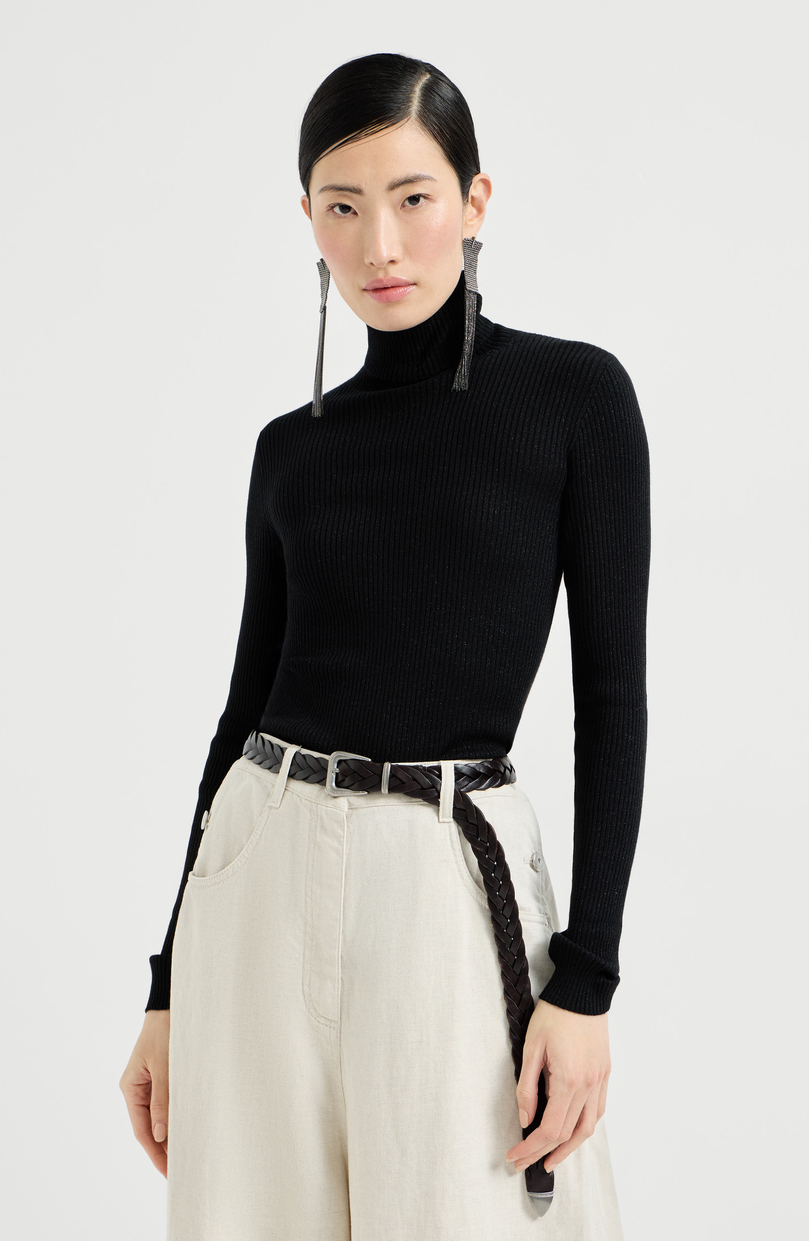 Cashmere and silk Sparkling sweater