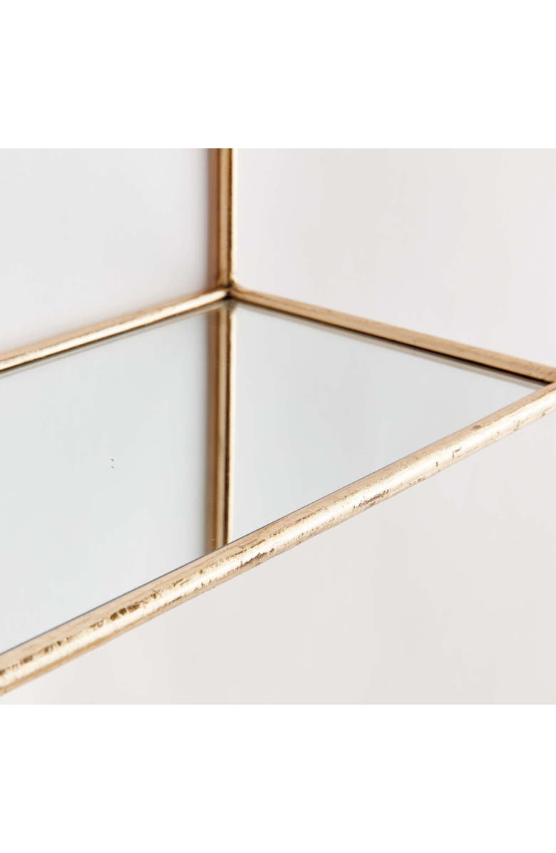 Napa Home & Garden Abbey Mirrored Wall Shelves Set Of 2, Alternate, color, Gold