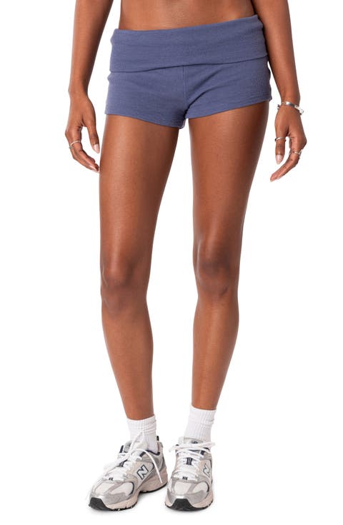 Lizzy Foldover Waffle Knit Shorts