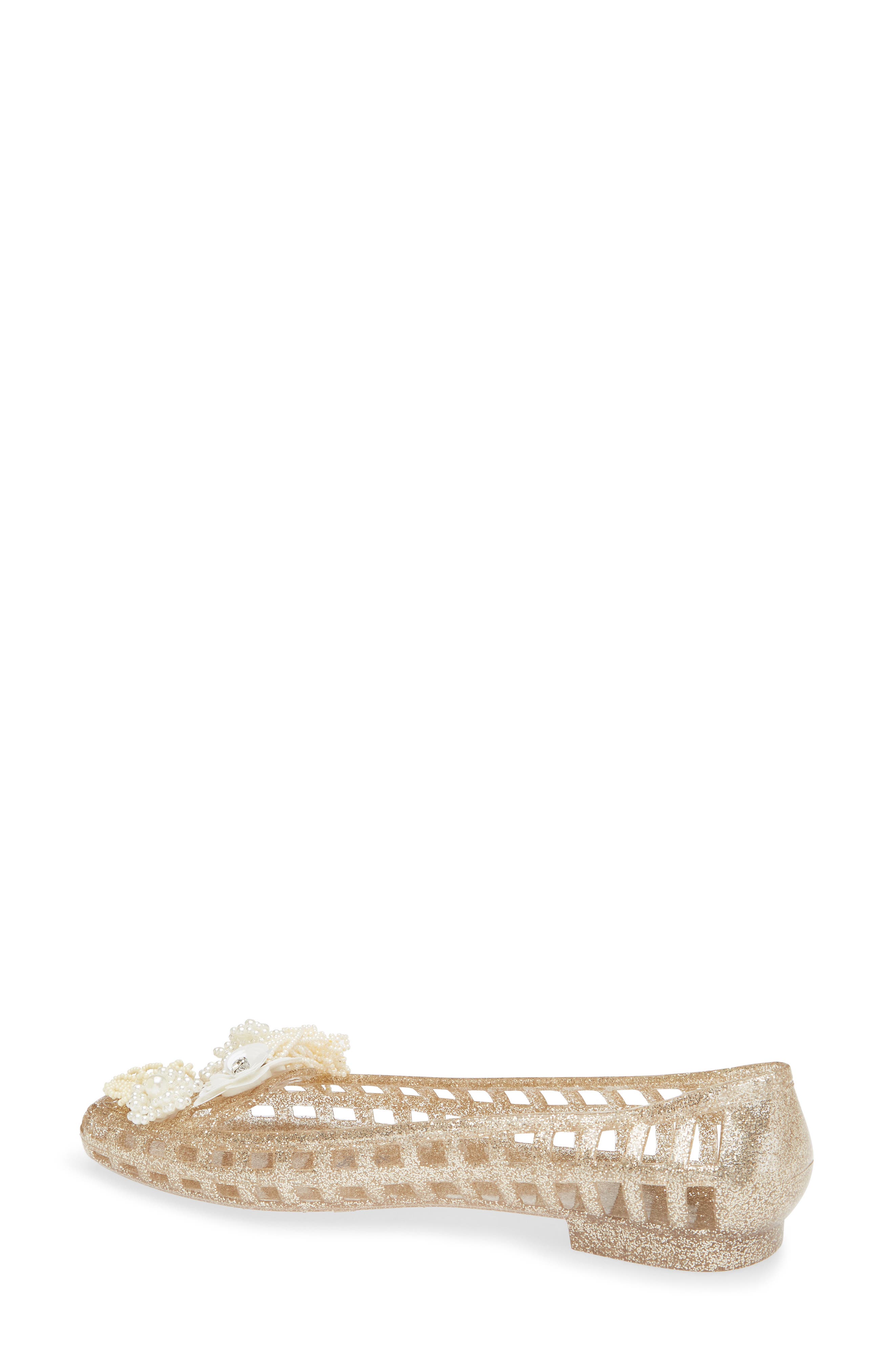 HEAVENLY JELLY Dazzla Jelly Ballet Flat, Alternate, color, Gold