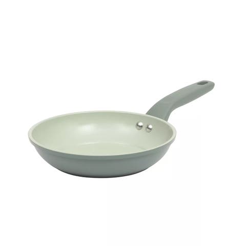 8 Inch Nonstick Aluminum Frying Pan in Sage Green
