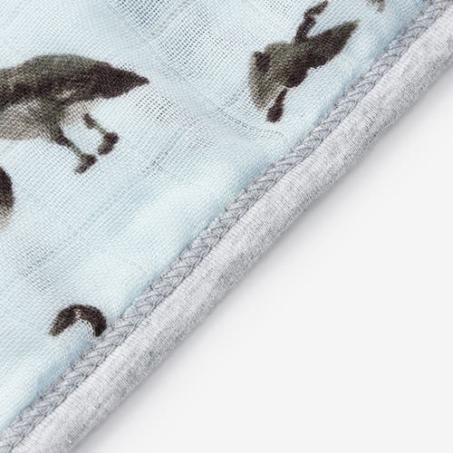 Milkbarn Hooded Swaddle In Gray