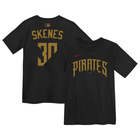 Preschool Nike Paul Skenes Black Pittsburgh Pirates 2026 City Connect Name & Number T-Shirt