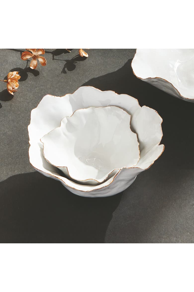 Maribella Decorative Bowls Set of 2, Alternate, color, White