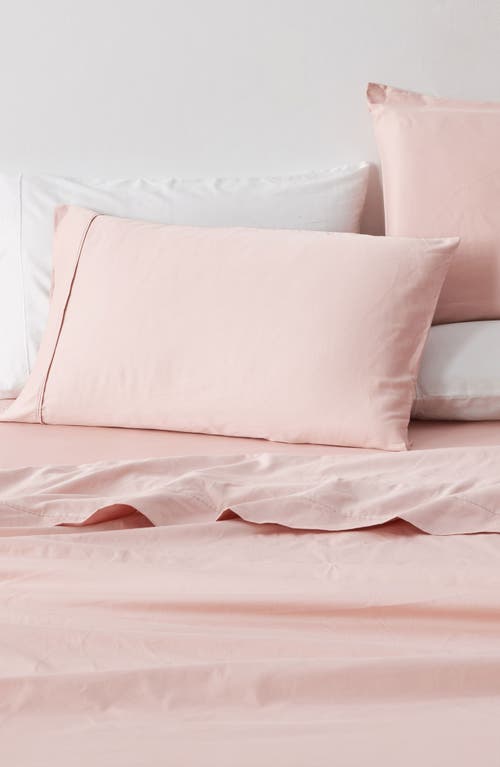 Verlee Cotton Sateen Sheet Set In Dusty Rose
