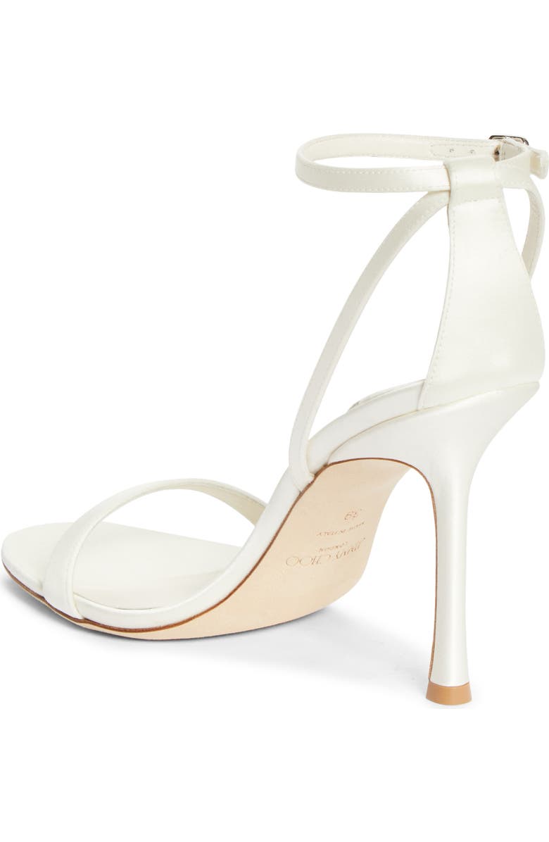 Jimmy Choo Moza Ankle Strap Bridal Sandal, Alternate, color, Ivory