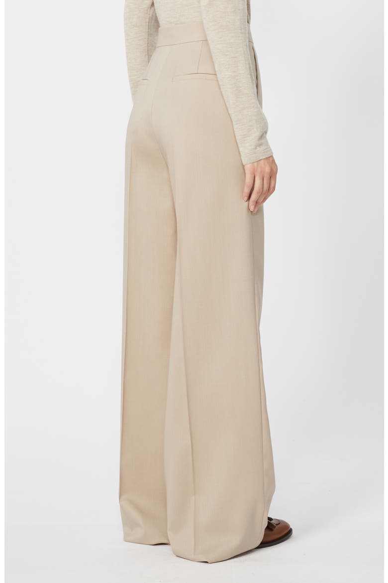 Girone Wool, Mohair & Silk Wide Leg Pants, Alternate, color, MOSS