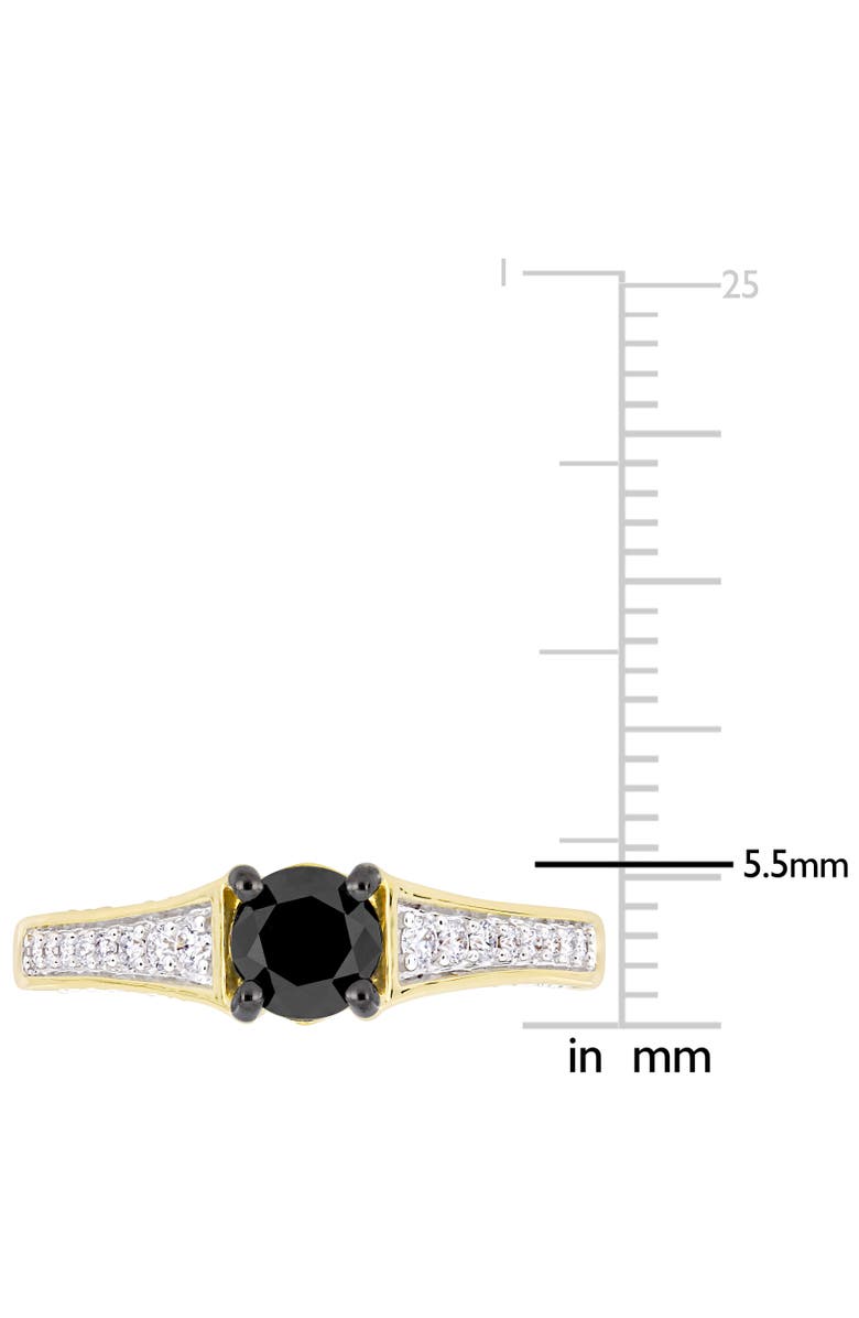 Julianna B. Black & White Diamond Engagement Ring 14k, Alternate, color, Diamond