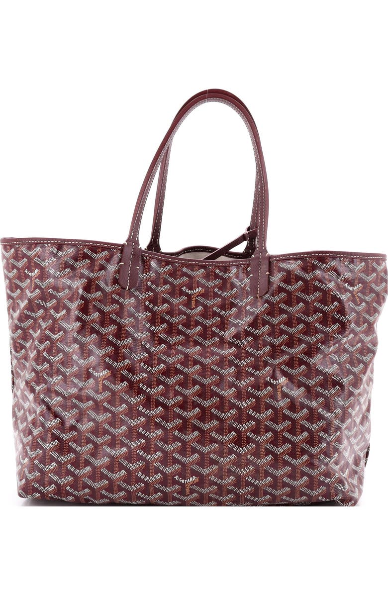 Pre-Owned Goyard Saint Louis Tote Coated Canvas PM, Main, color, Red