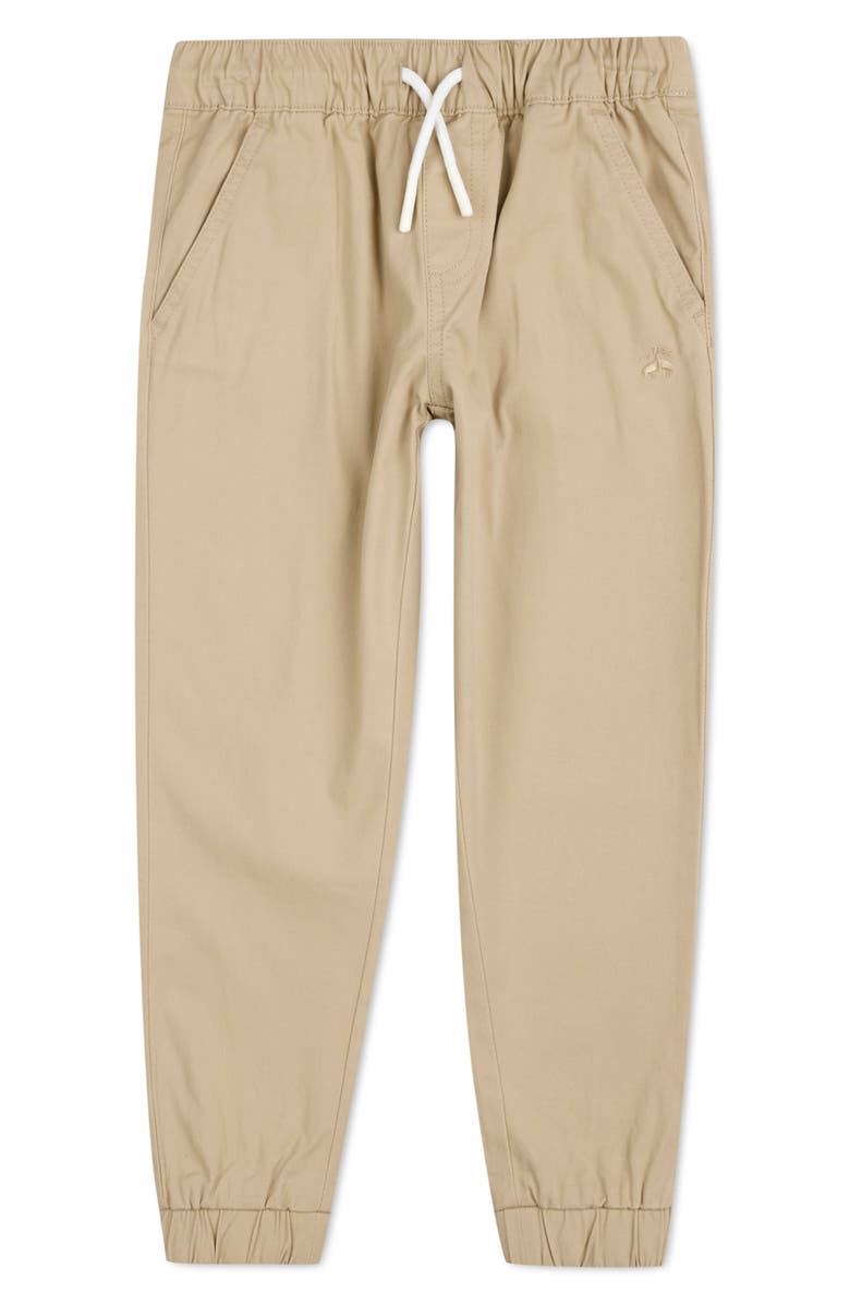 Brooks Brothers Kids' Drawstring Cotton Twill Joggers, Main, color, 