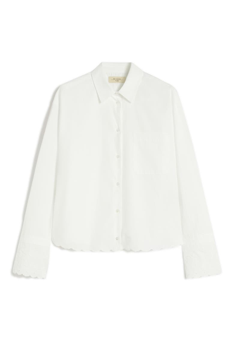 Neutro Eyelet Button-Up Shirt, Alternate, color, IVORY