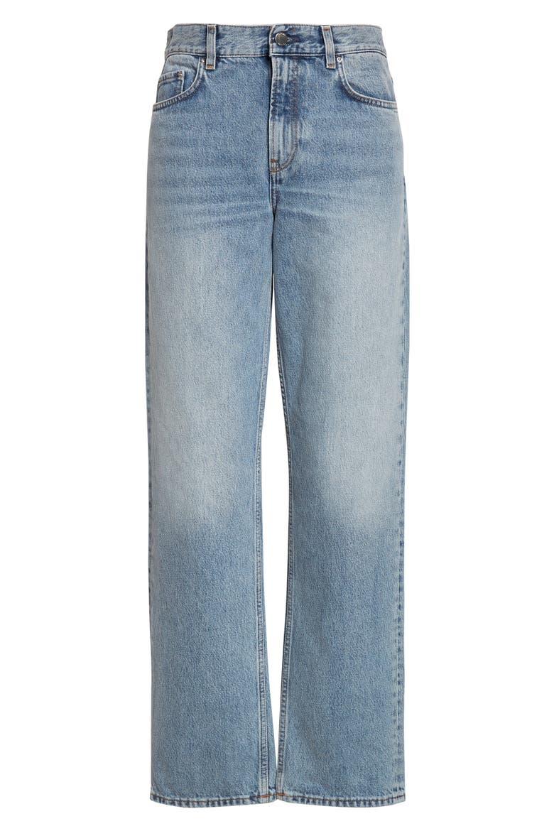 Low Rise Organic Cotton Straight Leg Jeans, Alternate, color, TRUE VINTAGE