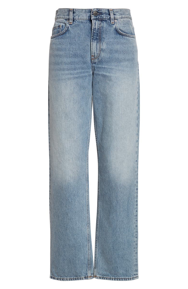 TOTEME Low Rise Organic Cotton Straight Leg Jeans, Main, color, True Vintage