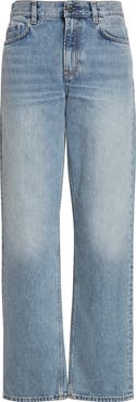 TOTEME Low Rise Organic Cotton Straight Leg Jeans