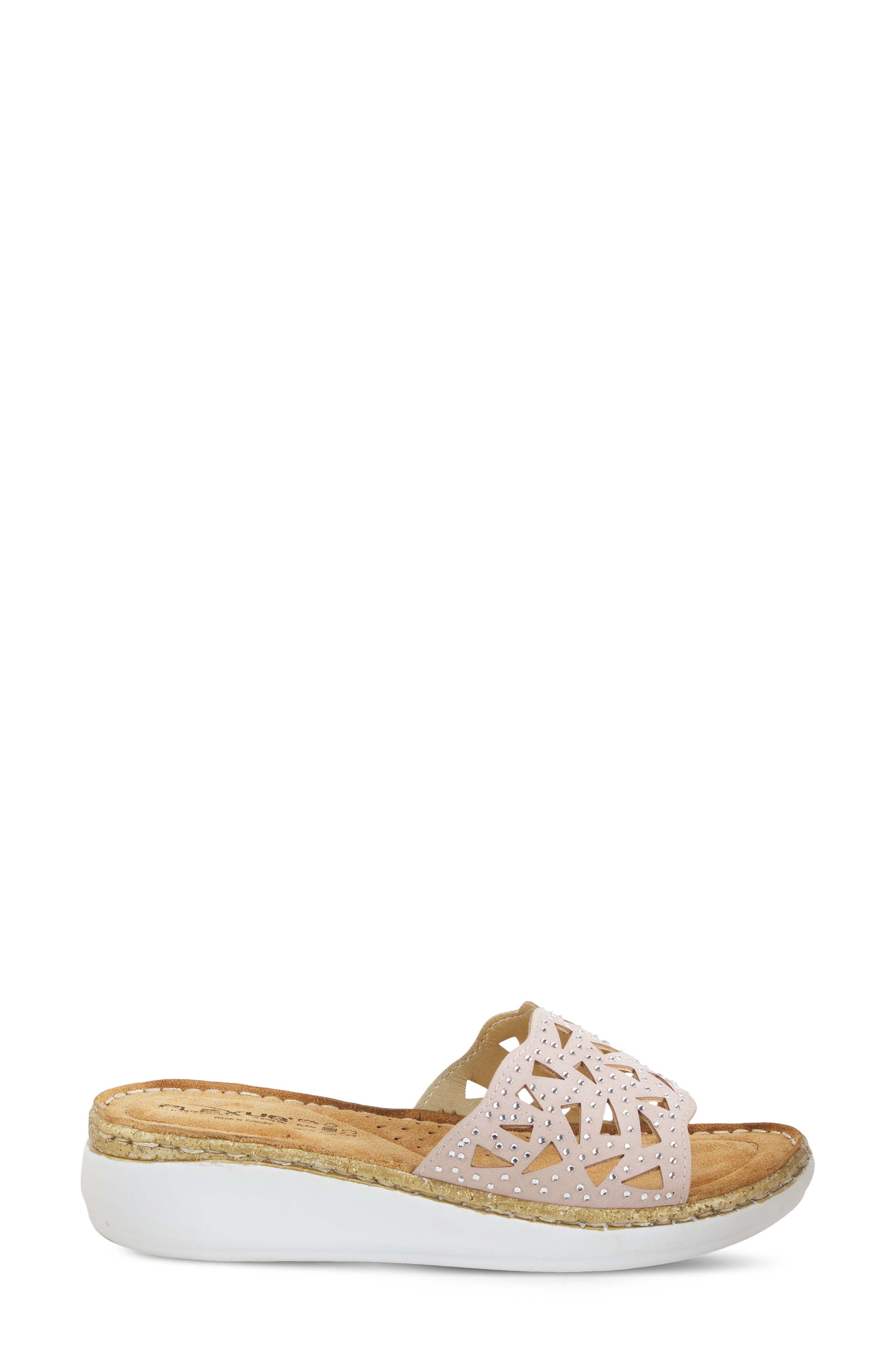 Flexus by Spring Step Windom Wedge Slide Sandal, Alternate, color, Blush