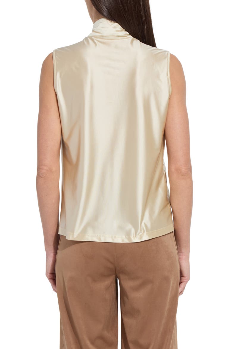 Marcia Turtleneck Ruched Top, Alternate, color, SILKY CREAM