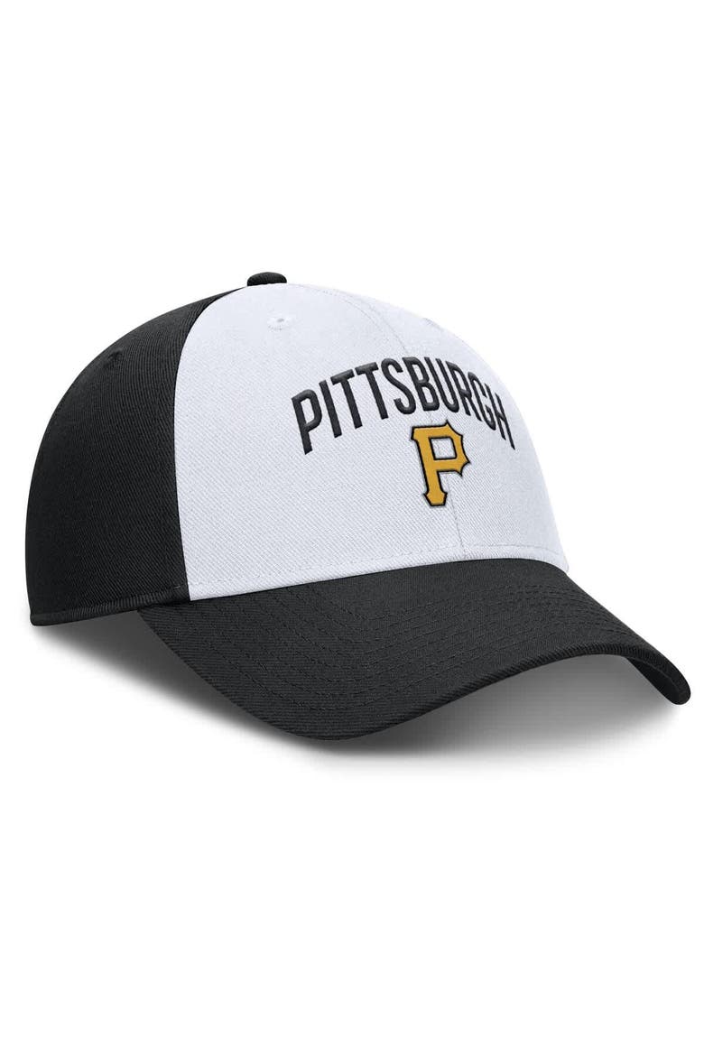 Men's Nike White/Black Pittsburgh Pirates Club Performance Adjustable Hat, Alternate, color, White