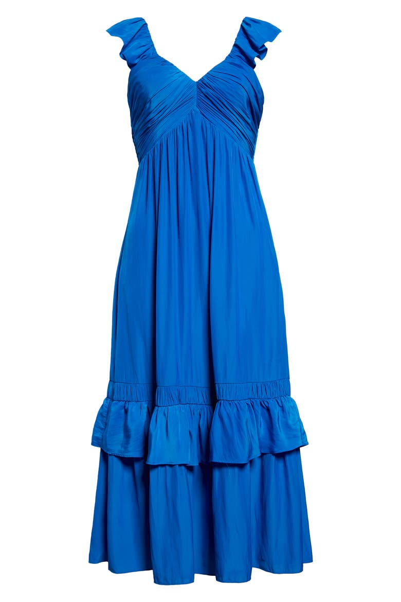 Nelly Tiered Hem Dress, Alternate, color, MARRAKECH BLUE