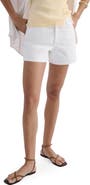 MANGO Straight Leg Denim Shorts