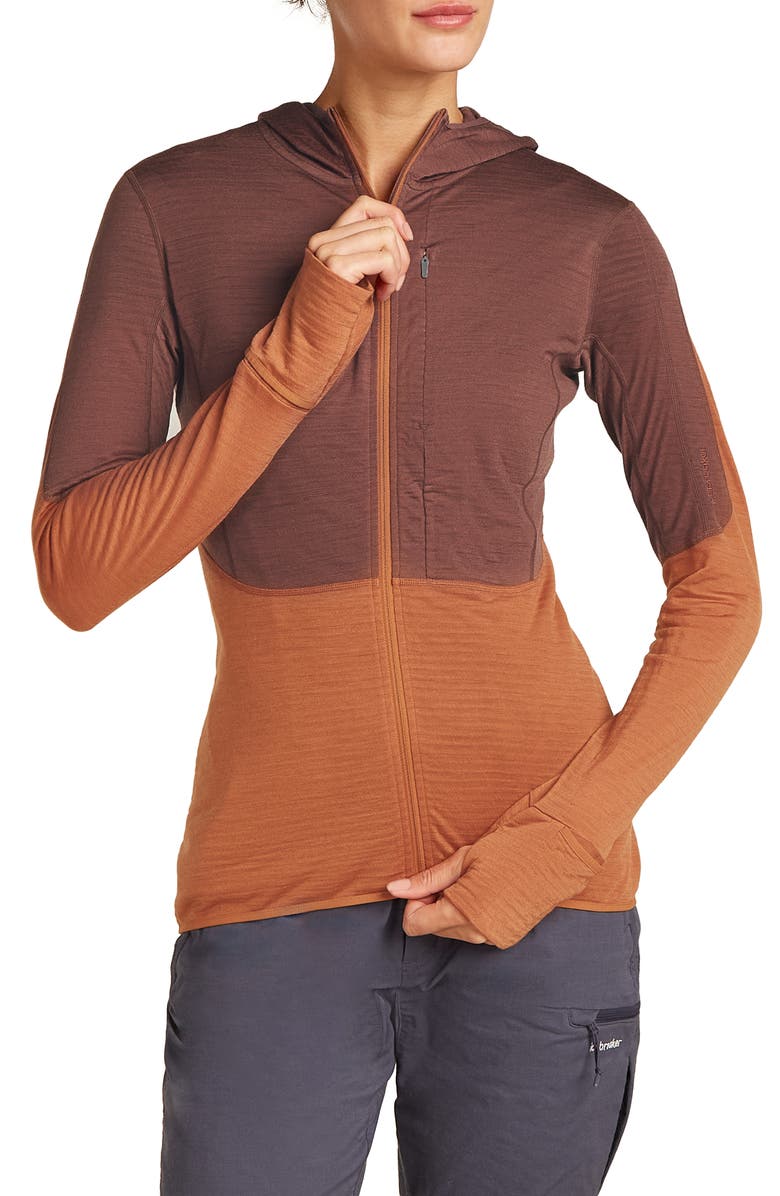Icebreaker Tencel & Merino 200 Realfleece Descender Zip Hoodie, Main, color,