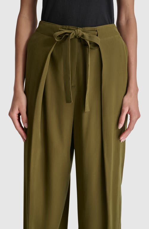 DKNY DKNY TIE FRONT TWILL PANTS