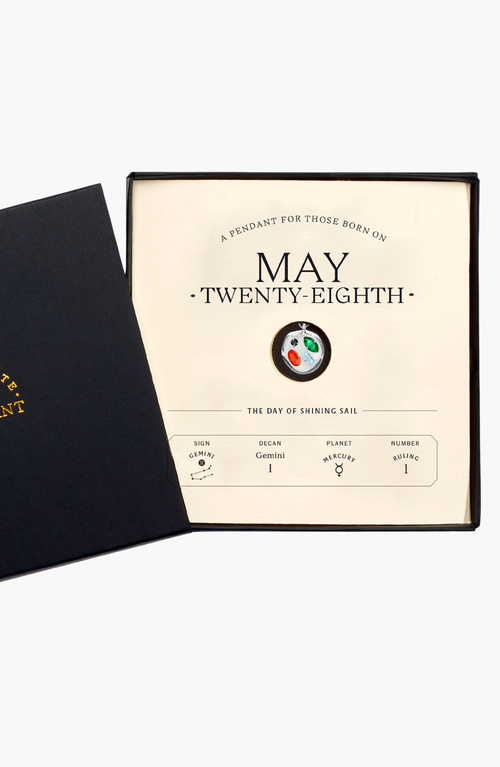 Birthdate Co. The May Birthdate Silver Pendant In May 28th - Silver