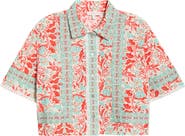 Ramy Brook Lorna Crop Cover-Up Shirt