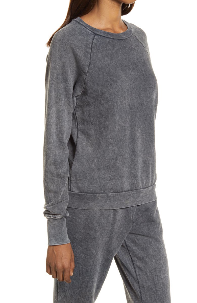 Treasure & Bond Garment Dyed Raglan Sleeve Sweatshirt, Alternate, color, 