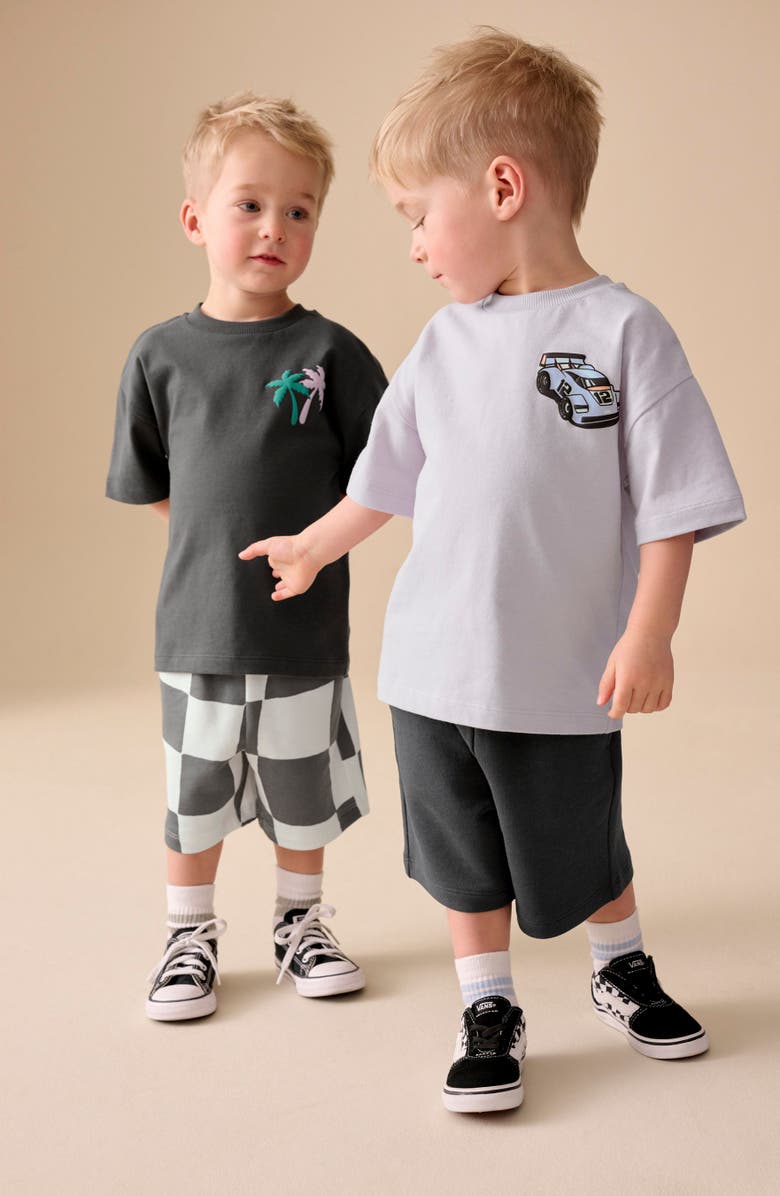 NEXT Kids' 2-Pack Assorted T-Shirts & Shorts Set, Alternate, color, Grey
