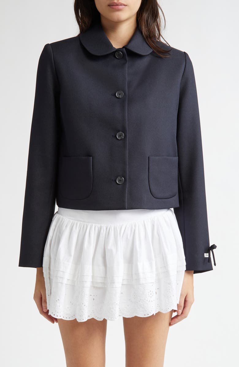 Sandy Liang Ditto Crop Jacket, Main, color, 