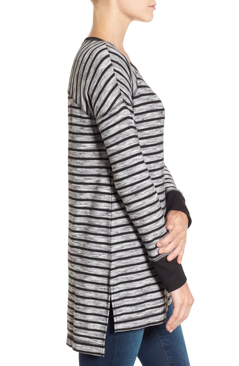Caslon<sup>®</sup> Stripe Long Sleeve Tunic, Alternate, color, 