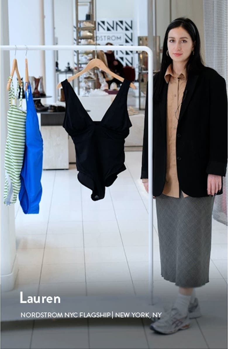 The Mykonos Long Torso One-Piece Swimsuit, sales video thumbnail