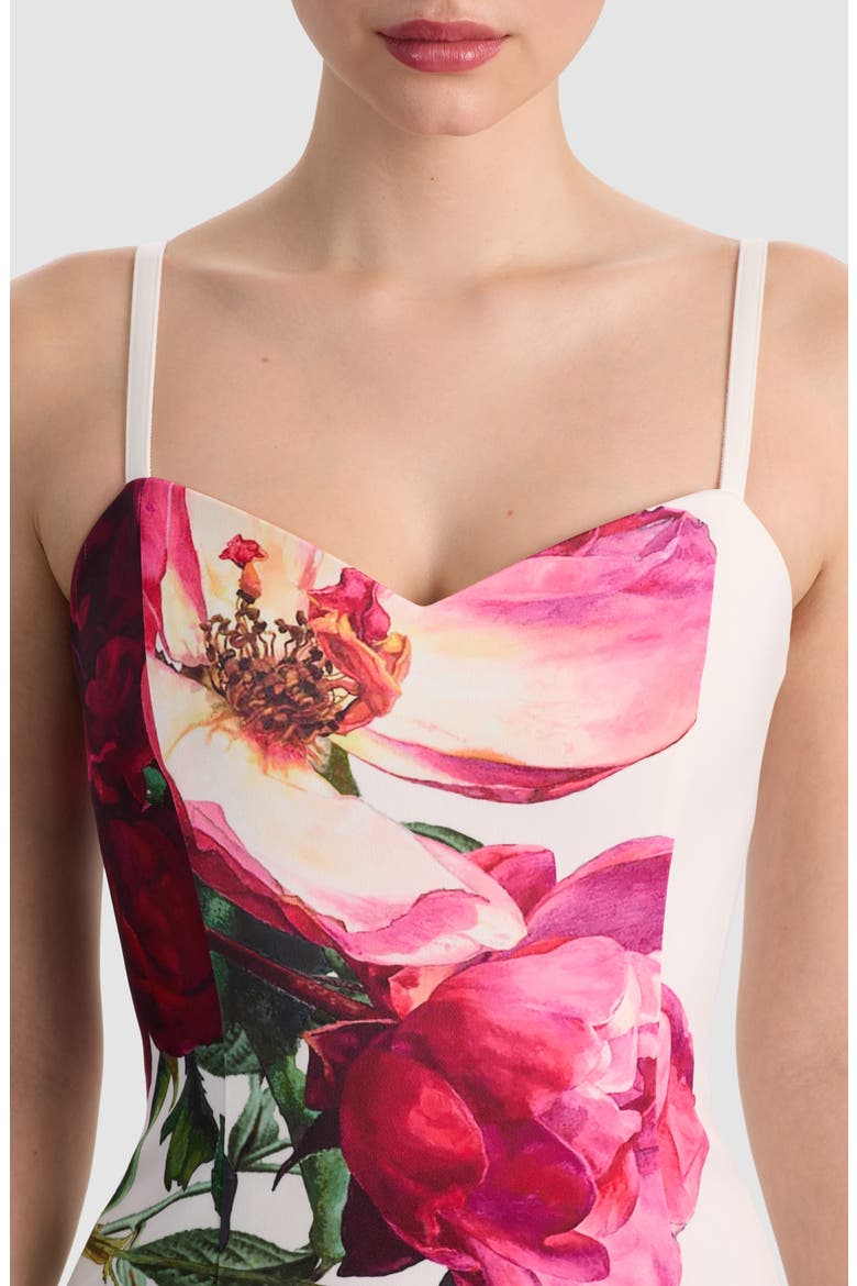 Nina Placed Floral Dress, Alternate, color, EMPRESS BLOOM OFF WHITE